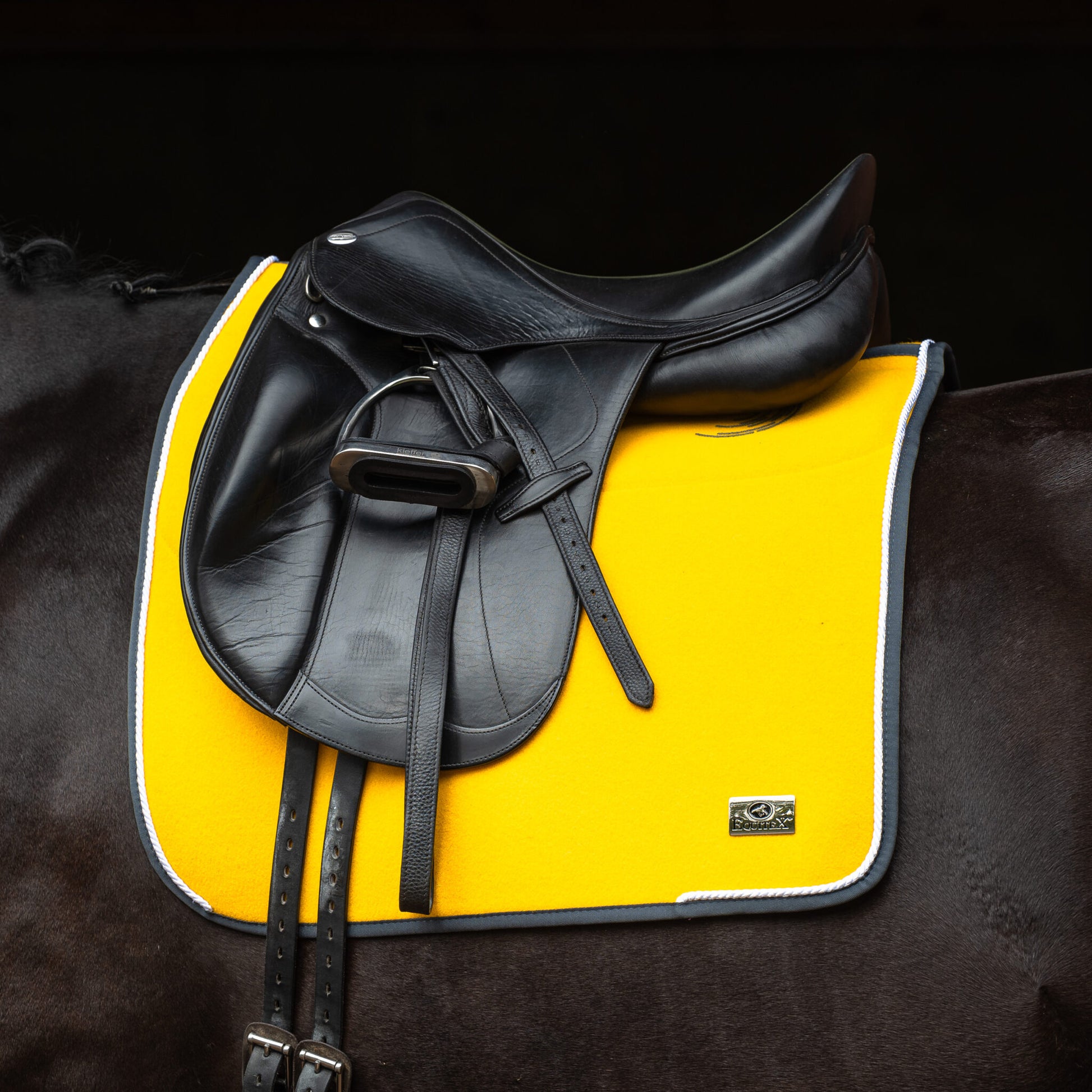 Equitex Classic Dressage Felt Saddle Pad Yellow