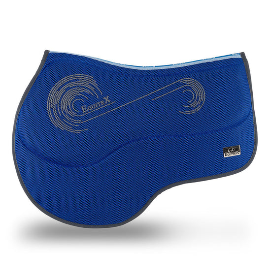 Tapis de selle bleu marine/blanc Equestro
